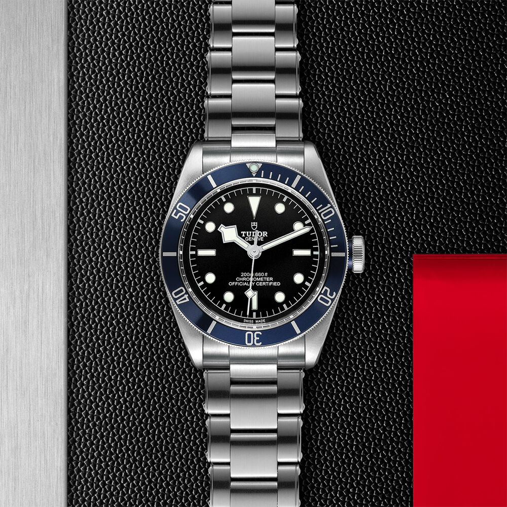 TUDOR Heritage Black Bay Navy-Blue Bezel Steel Men 
