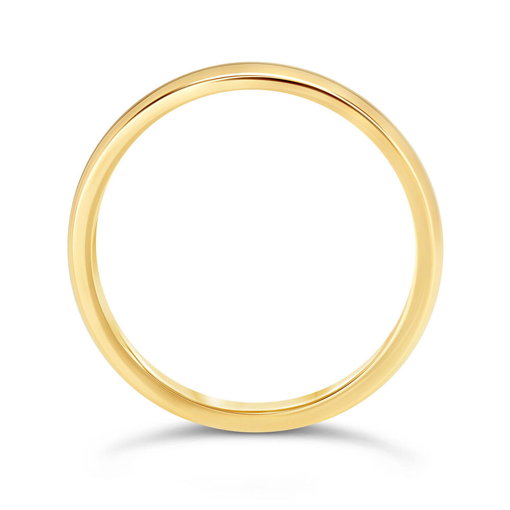 Ladies' 9ct gold 3mm superior court wedding ring image number 2