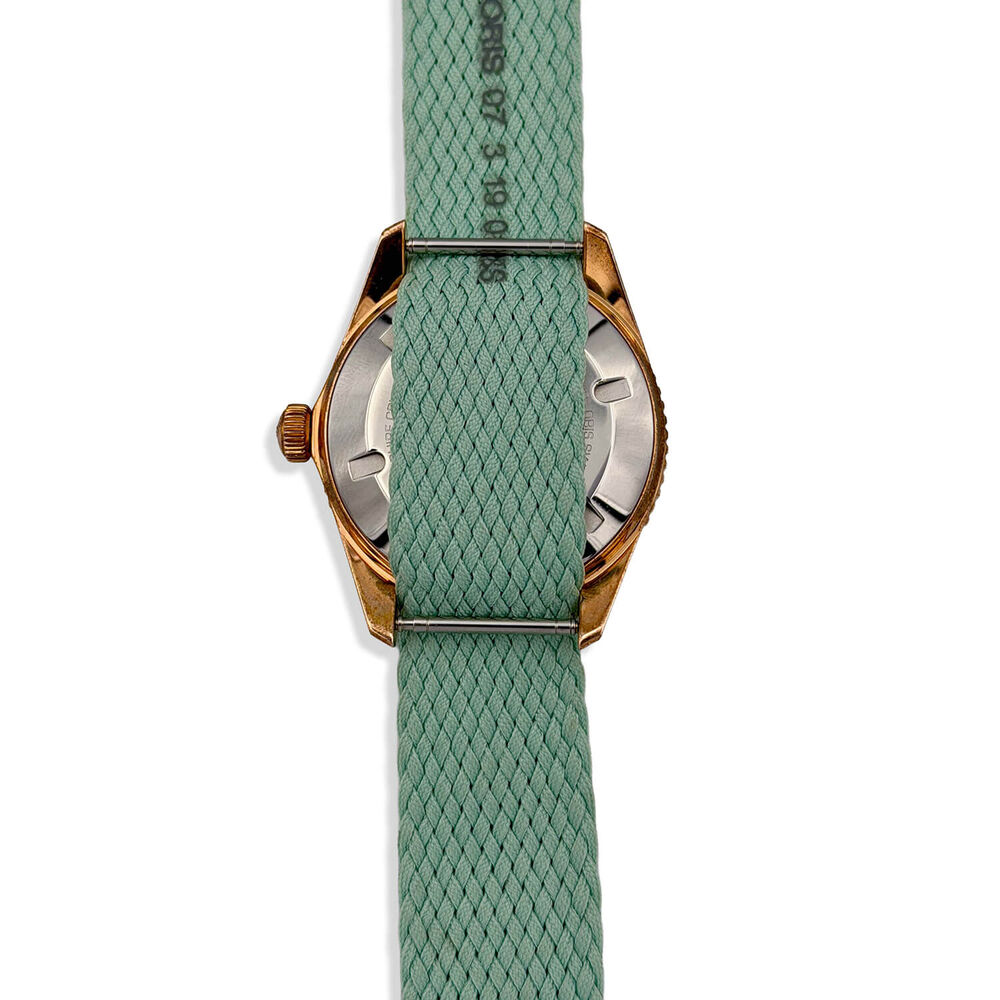 Pre-Owned Oris Divers Sixty-Five 38mm Green Dial Perlon Strap Watch