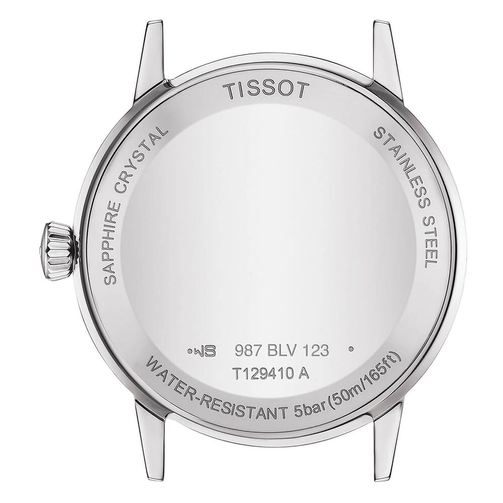 Tissot Classic Dream 42mm White Roman Numerals Steel Case Brown Watch