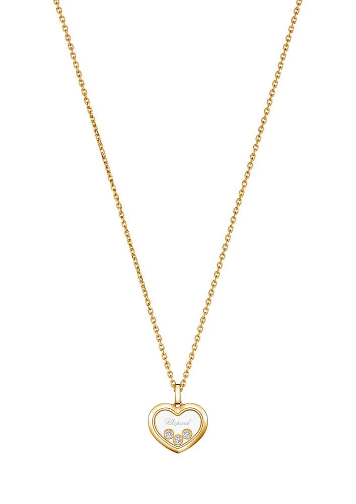 Chopard Happy Diamonds Icons 0.15ct Diamond 18ct Yellow Gold Heart Pendant