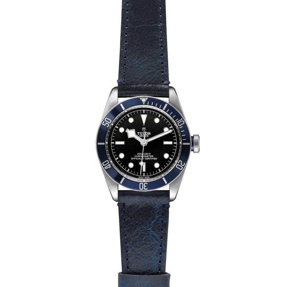 TUDOR Black Bay Mens Selfwinding Mechanical 41mm Blue Strap Watch image number 1