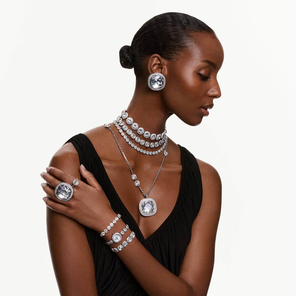 Swarovski Una Angelic Round Crystals Rhodium Plated Bracelet