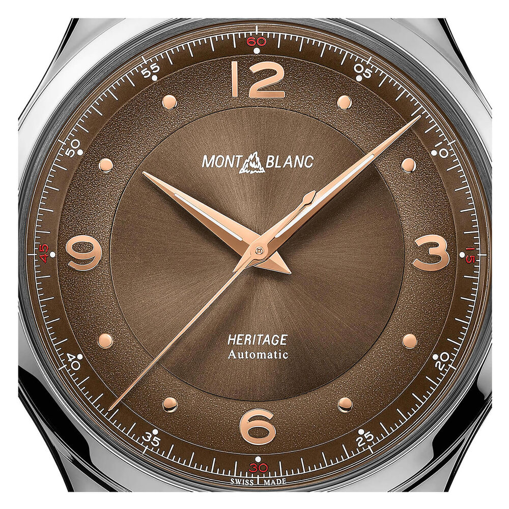 Montblanc Heritage 40mm Brown Dial & Strap Watch
