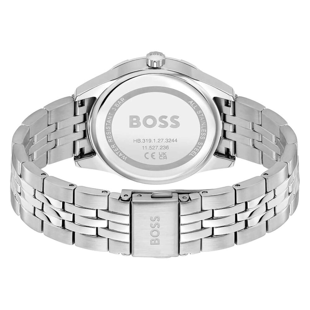 BOSS Rhea 36mm Khaki Dial Steel Bracelet Watch