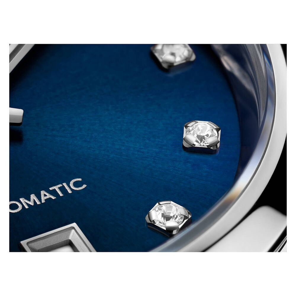 TAG Heuer Carrera Date 29mm Blue Dial Diamond Dots Stainless Steel Bracelet Watch image number 4