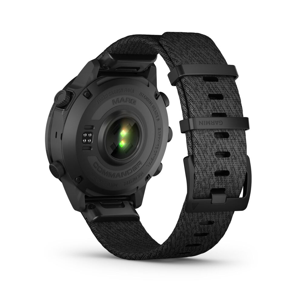 Garmin MARQ® Commander (Gen 2) - Carbon Edition 46mm Titanium Case Nylon Strap Watch image number 10