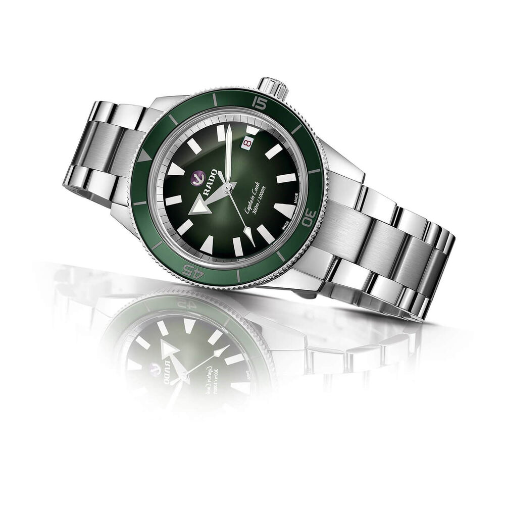 Rado Captain Cook Automatic Green 42mm Mens Watch image number 2