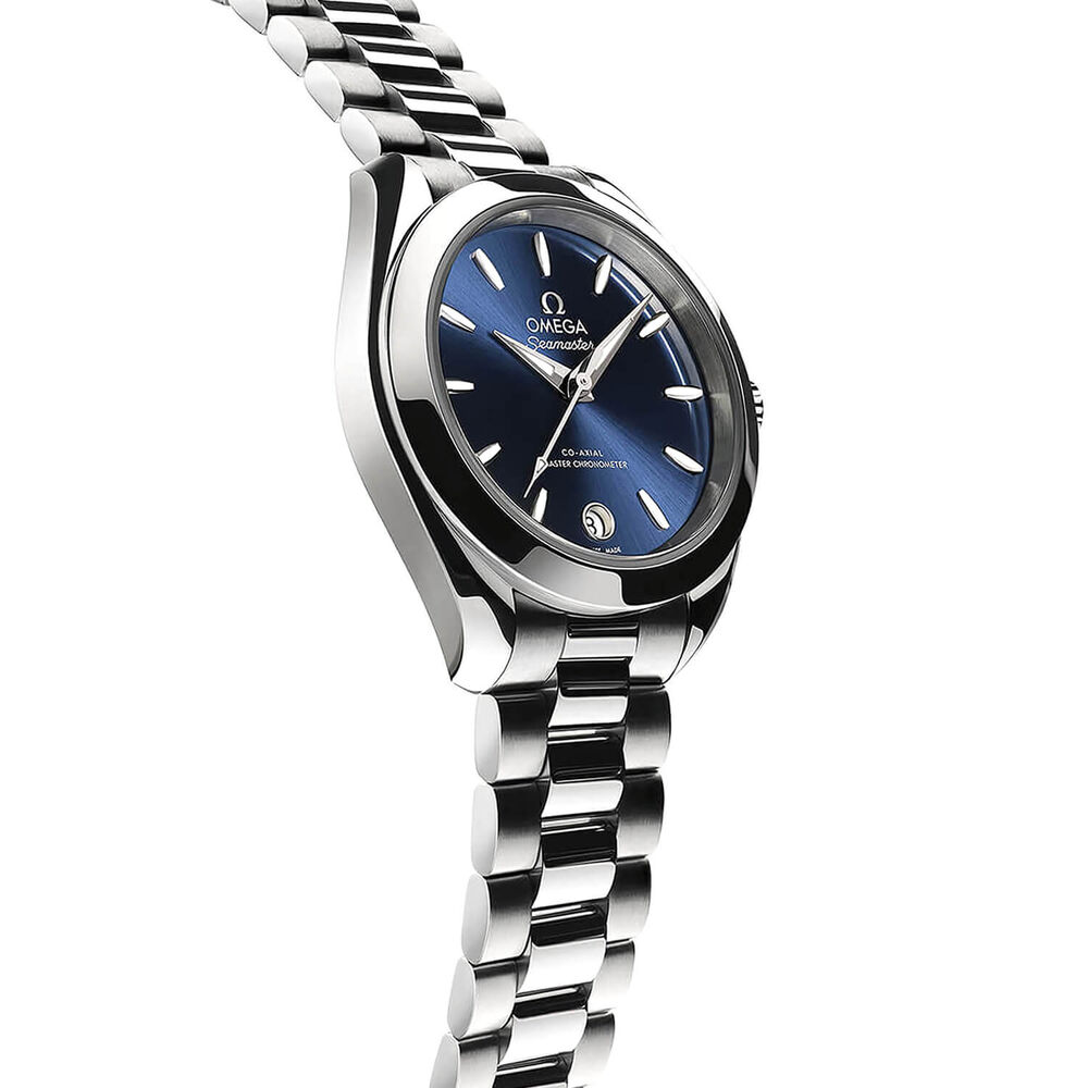 OMEGA Aqua Terra 150M 30mm Blue Dial Steel Bracelet Watch image number 3