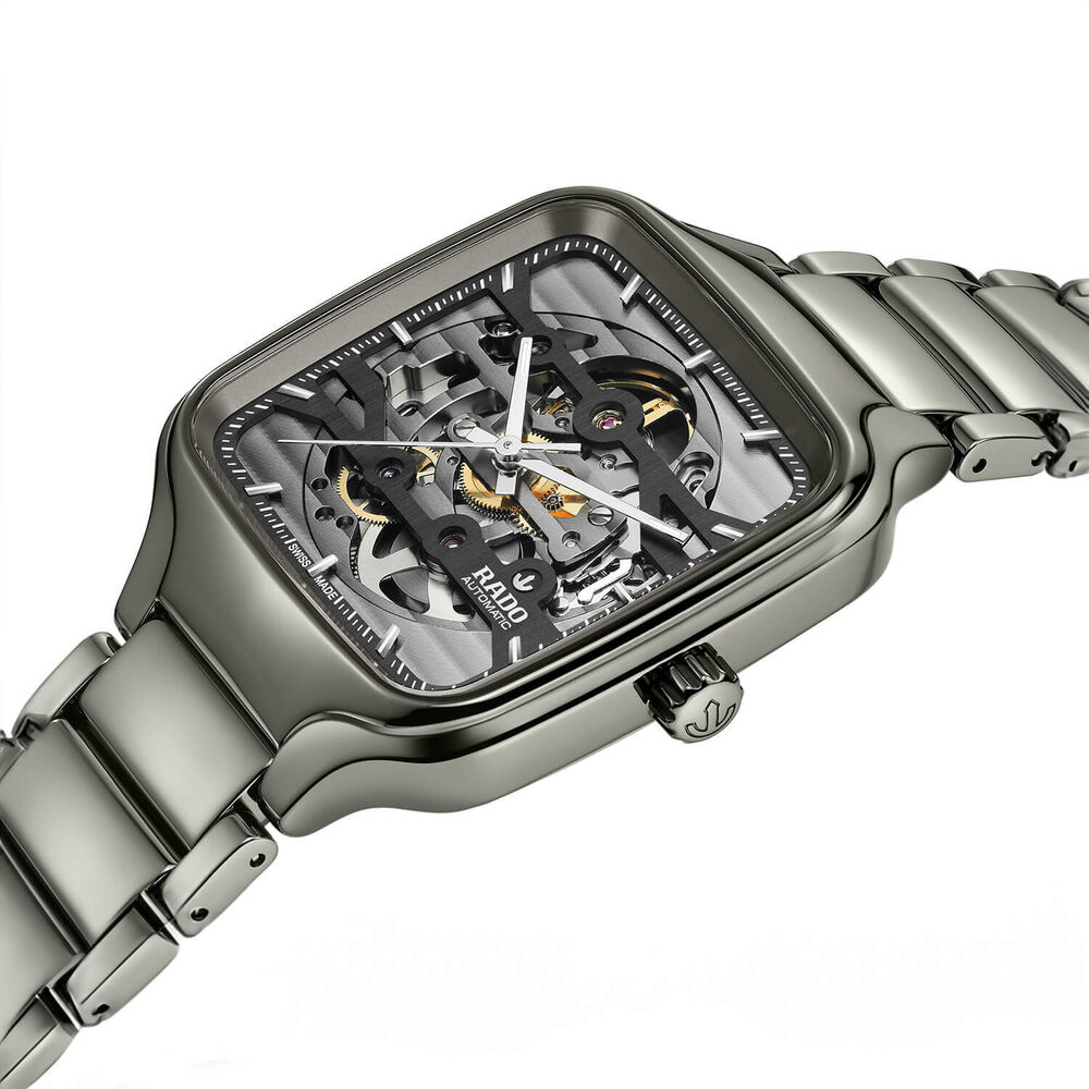 Rado True Square 38mm Automatic Plasma Skeleton Dial Ceramic Case Watch image number 5