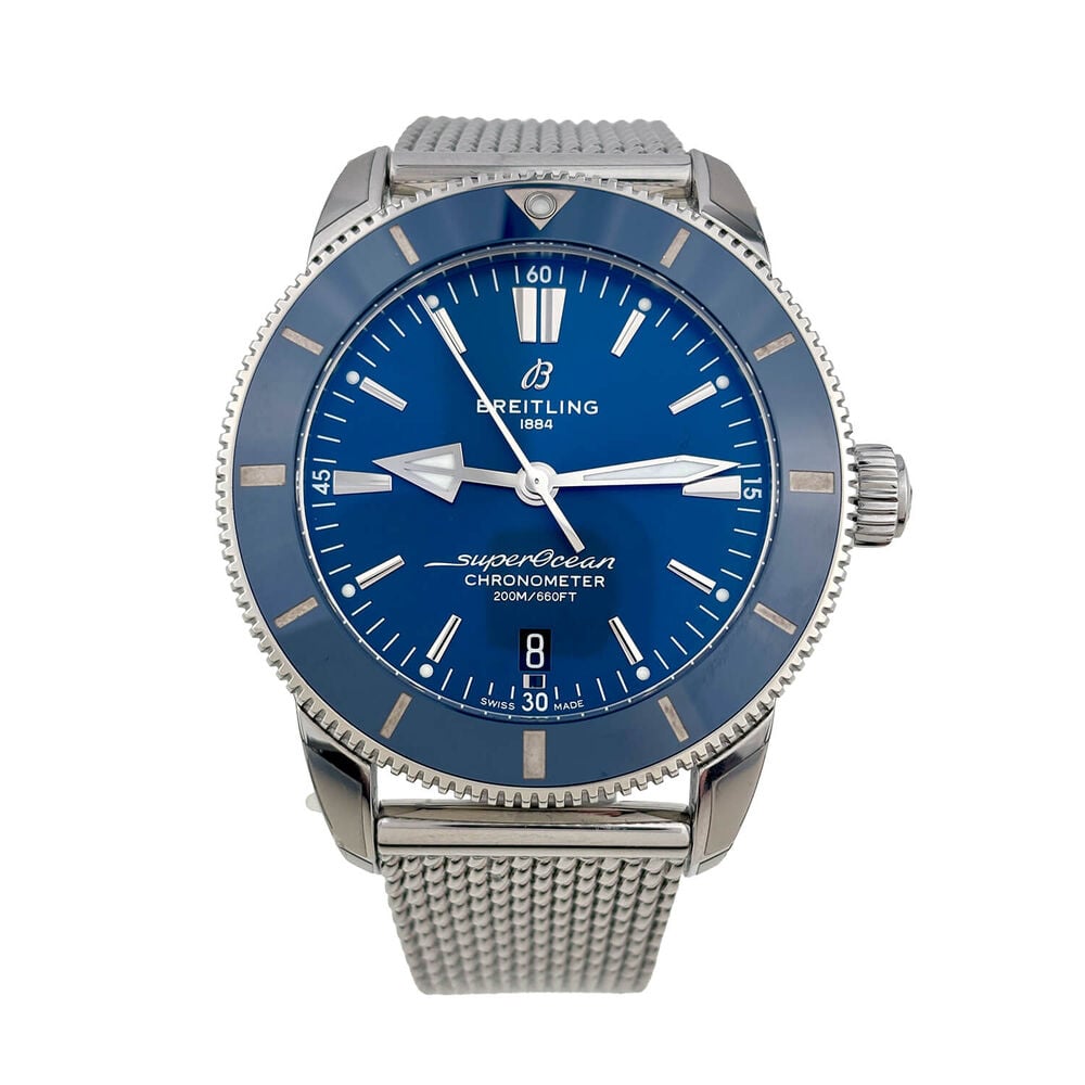 Pre-Owned Breitling Superocean Heritage II B20 Automatic 44mm Blue Dial Steel Bracelet Watch image number 0