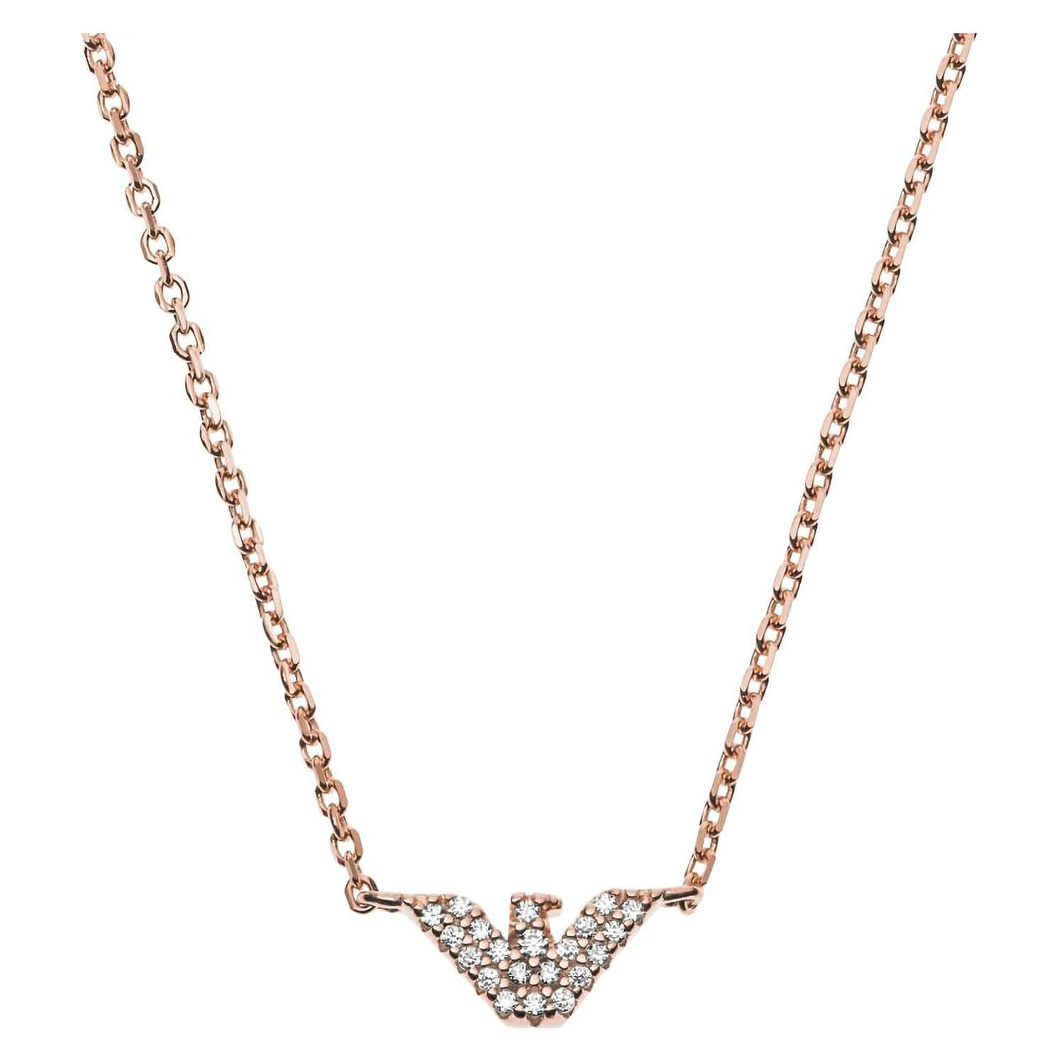 Armani rose gold 2025 necklace