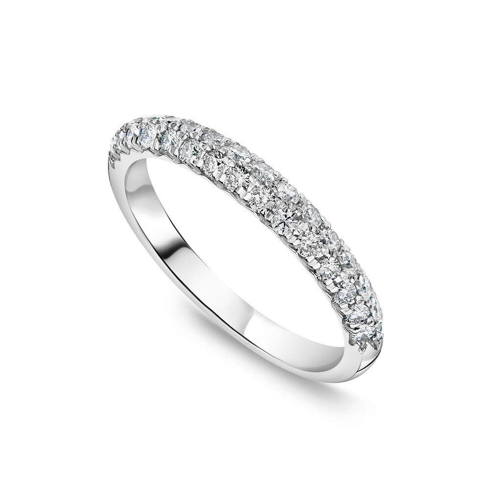 18ct white gold 0.50 diamond ring