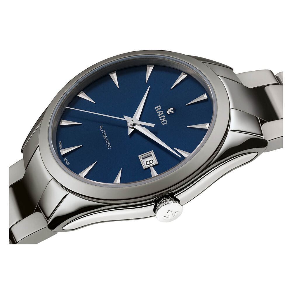 Rado Hyperchrome Blue Dial Ceramic Bracelet Mens Watch