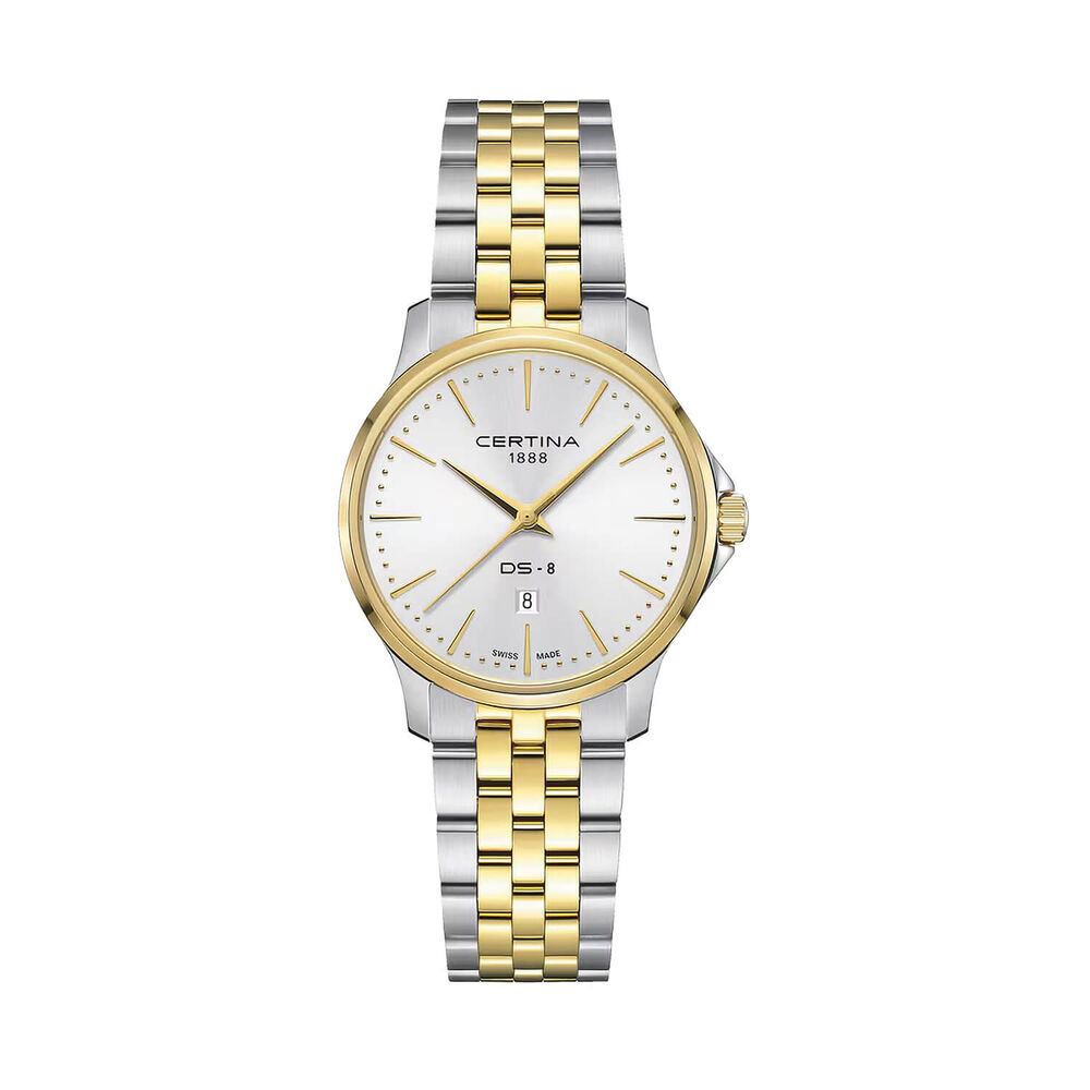 Certina DS-8 Lady 31mm Silver Dial Two Tone Steel Bracelet Watch