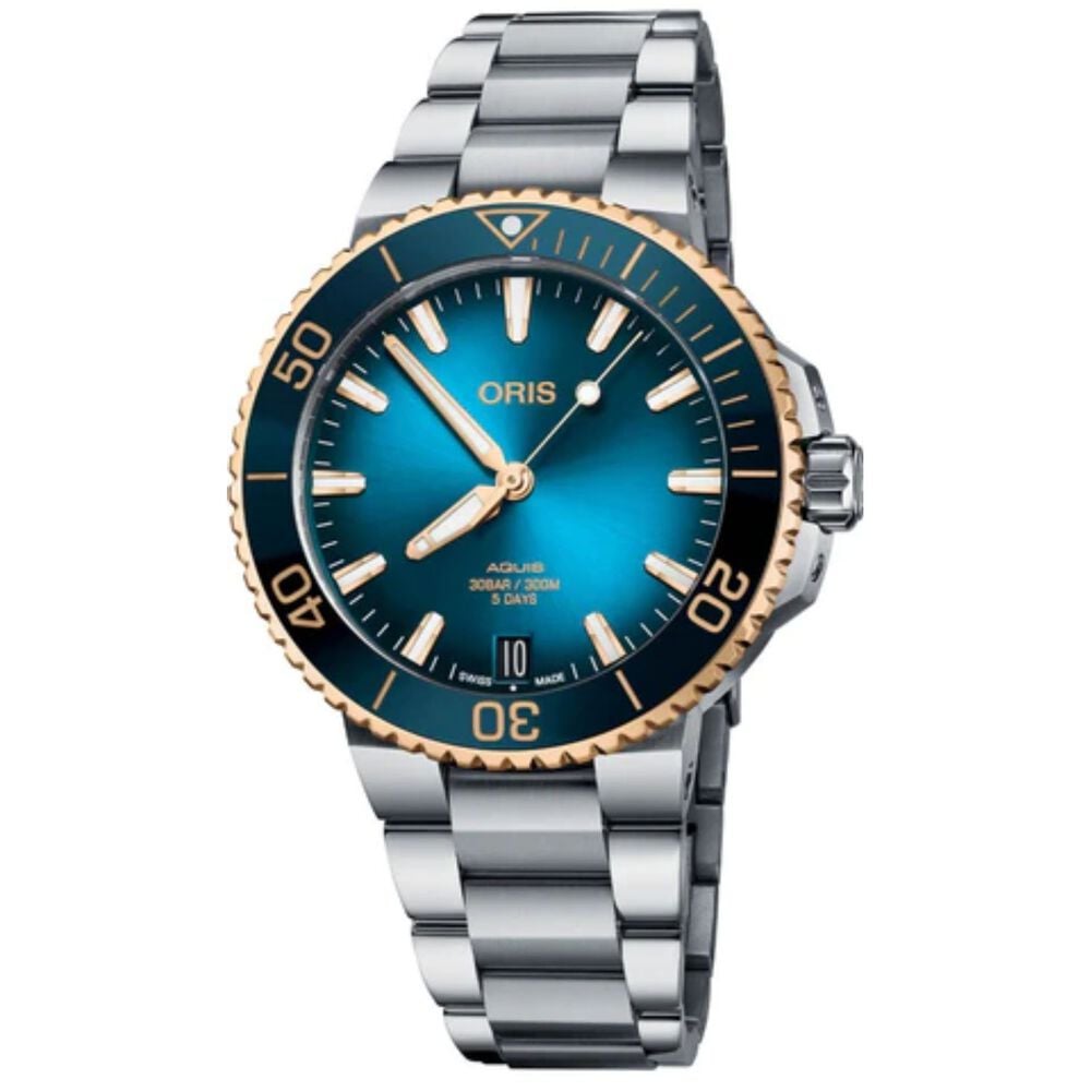 Oris Aquis 41.5mm Blue Dial Bracelet Watch