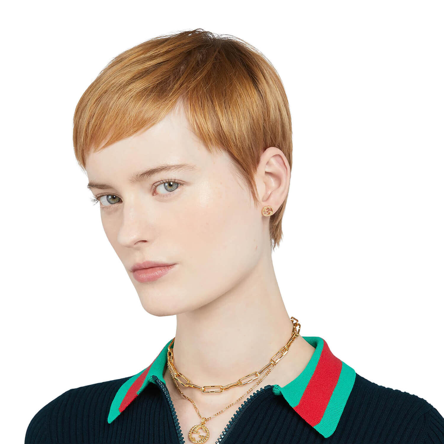 Gucci interlocking g online stud earrings