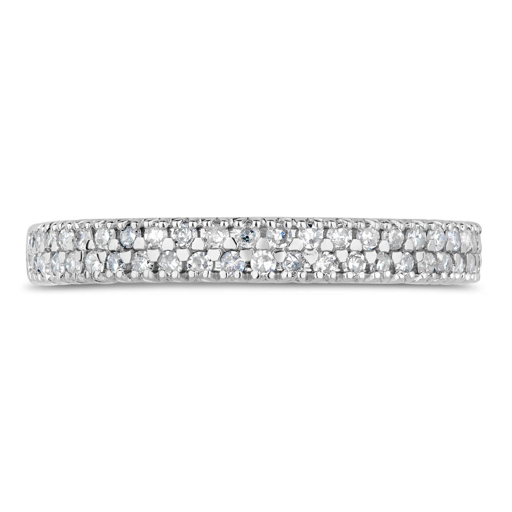 9ct White Gold 0.25ct Ladies Diamond Eternity Ring image number 1
