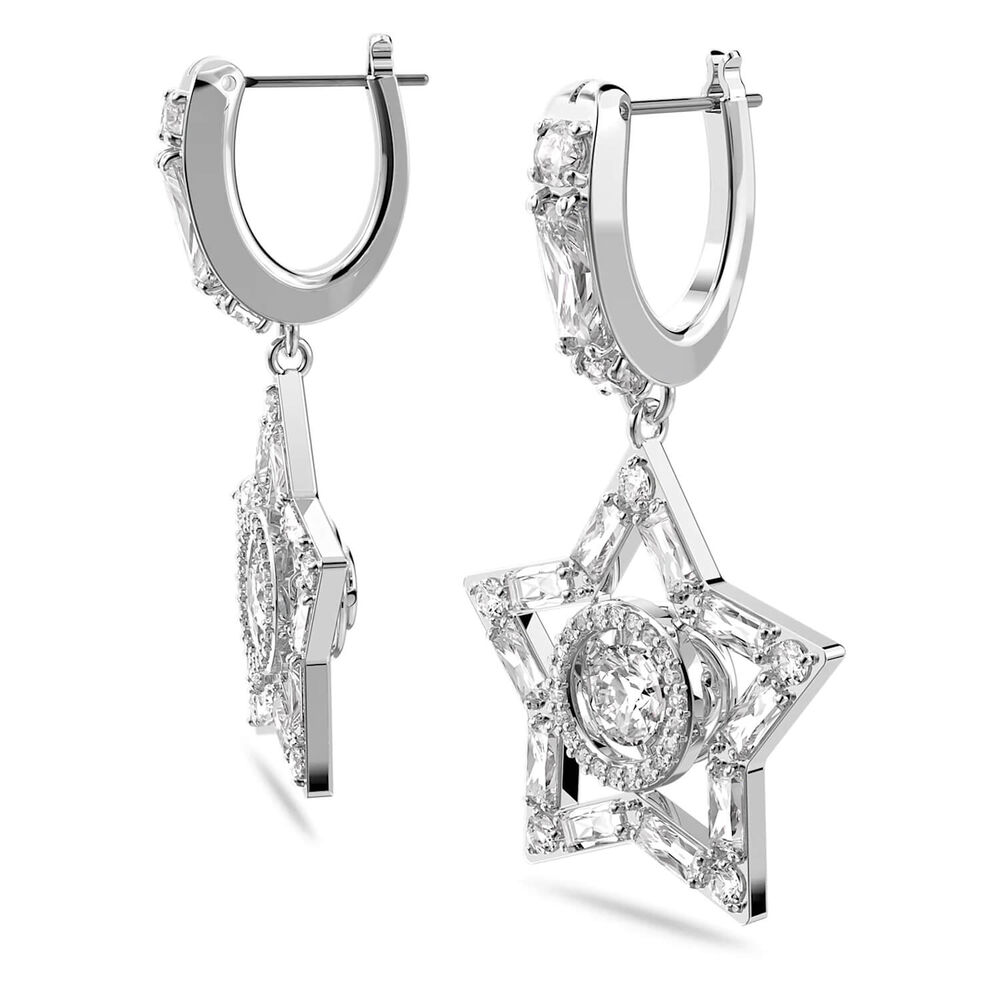 Swarovski Stella Cubic Zirconia Star Drop Earrings image number 2