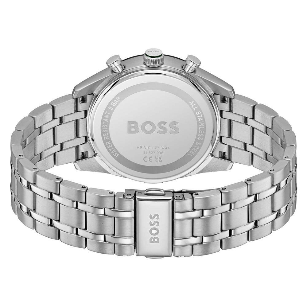 BOSS Tourmaster 41mm Green Dial Two Tone Steel Bracelet Watch image number 3