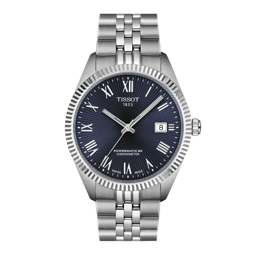 Tissot Ballade Powermatic 80 COSC 39mm Blue Dial Steel Bracelet Watch image number 0