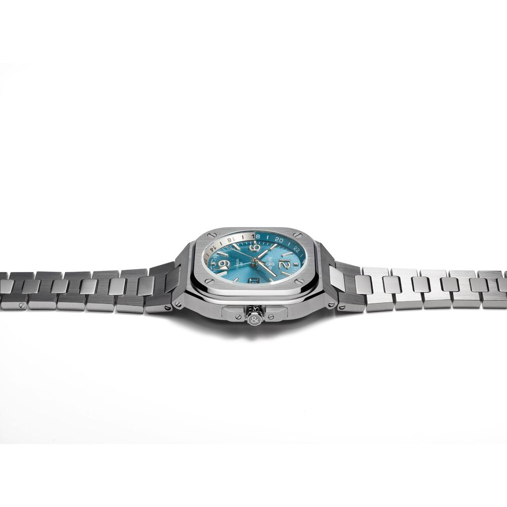 Bell & Ross BR05 GMT 41mm Ice Blue Dial Steel Case & Bracelet Watch
