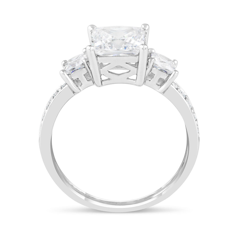 9ct White Gold Dress Ring image number 2