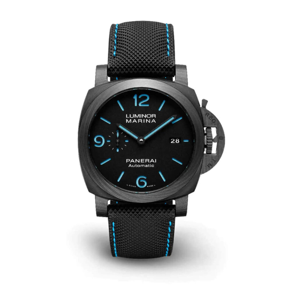 Panerai Luminor 44mm Marina Carbotech™ Black Dial Strap Watch