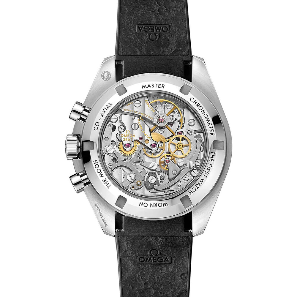 OMEGA Speedmaster Moonwatch Professional 42mm White Dial Black Rubber Strap Watch