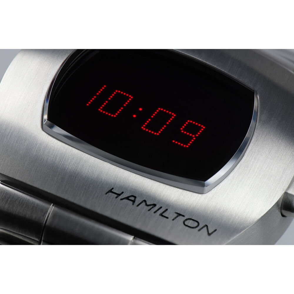 Hamilton American Classic PSR Digital Quartz Digital Steel Case Watch image number 4
