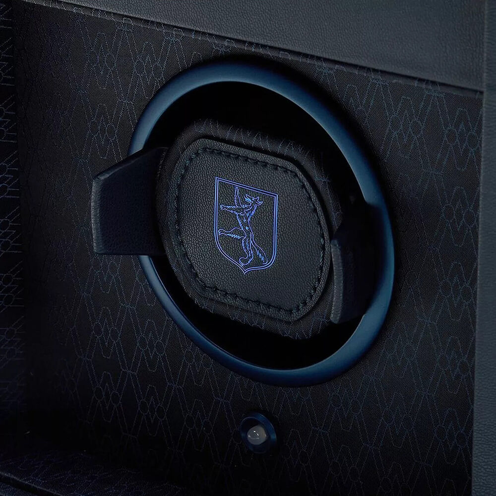 WOLF Earth Single Watch Winder Midnight Blue