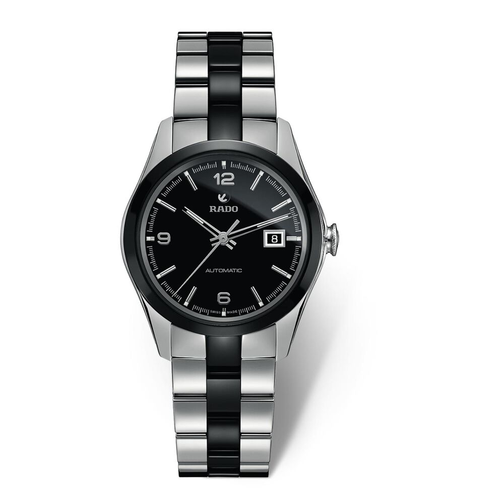 Pre-Owned Rado Hyperchrome 30mm Black Dial Ceramic Bracelet Watch