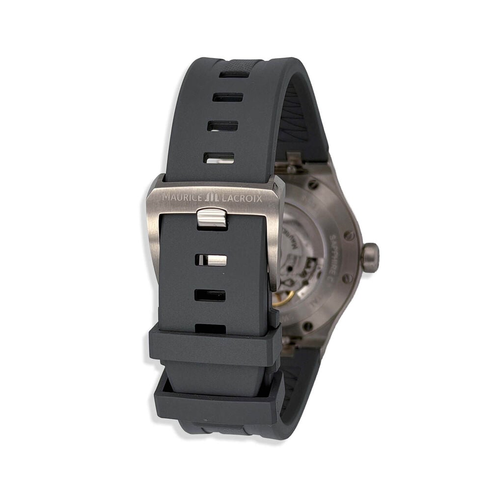 Pre-Owned Maurice Lacroix Aikon 42mm Automatic Grey Dial Black Rubber Strap Watch