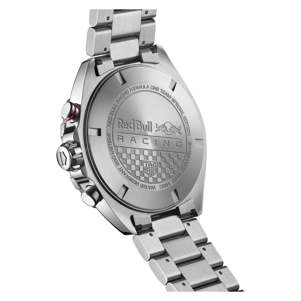 TAG Heuer Formula 1 Red Bull Quartz 43mm Chronograph Blue Dial Steel Case Bracelet Watch image number 5
