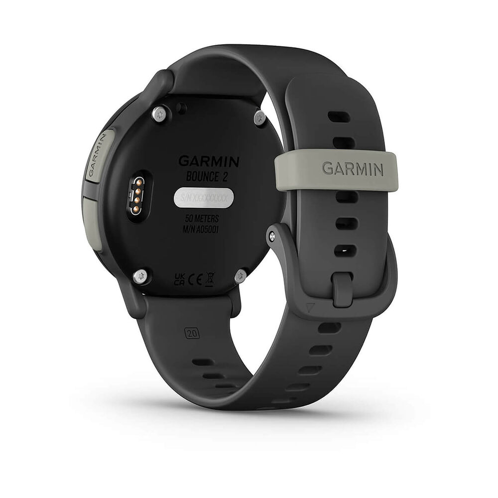 Garmin Bounce 2 43mm AMOLED Slate Grey Silicone Strap Watch image number 6
