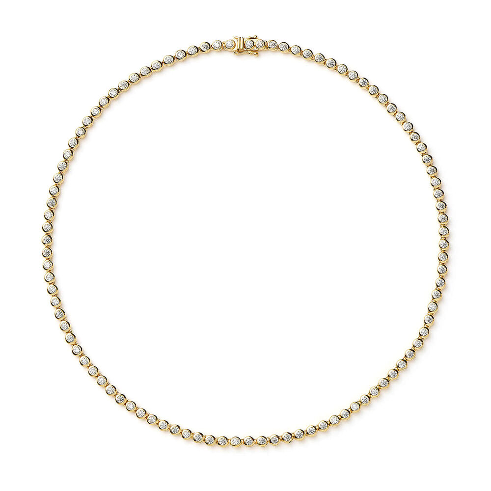 Missoma 18ct Gold Plated Brass Tennis Round Cubic Zirconia Necklace