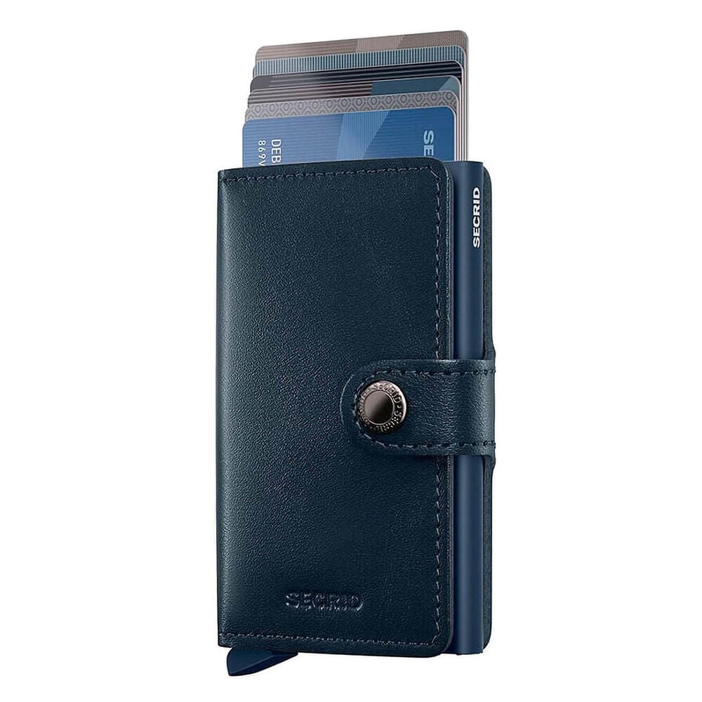Secrid Original Navy-Navy Leather Miniwallet image number 1