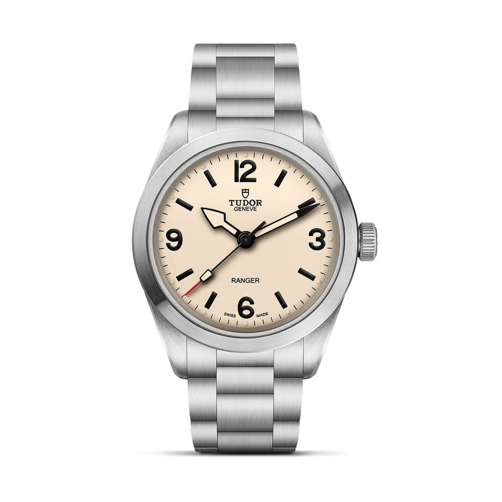 TUDOR Ranger 39mm Dune White Dial Steel Bracelet Watch