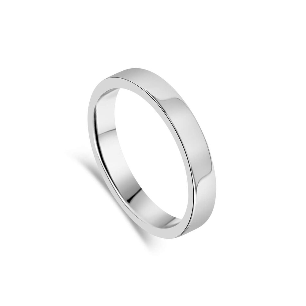 Platinum 2mm Flat Court Wedding Ring image number 0