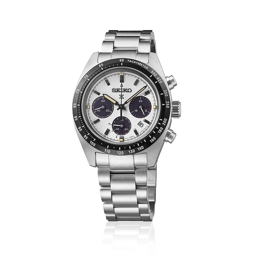 Seiko Prospex Speedtimer &lsquo;Youngtimer&rsquo; Monochrome 39mm Steel Bracelet Watch