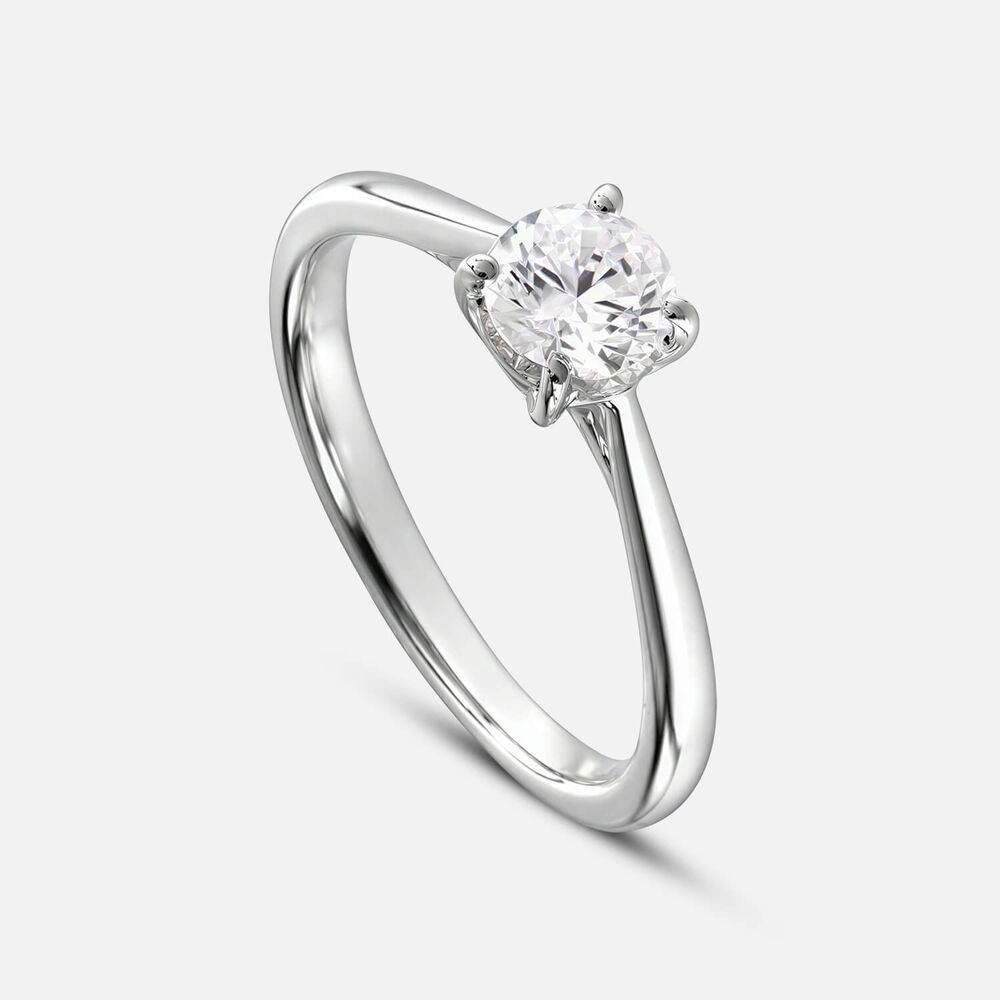 Prism 9ct White Gold 0.50ct Round Brilliant Diamond Solitaire Ring