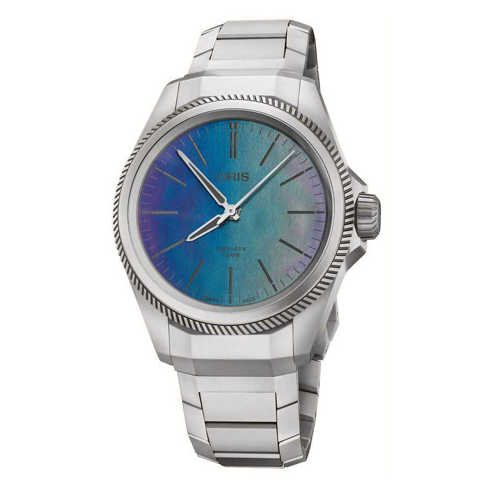 Oris ProPilot X 38mm Laser Dial Titanium Case Bracelet Watch image number 0