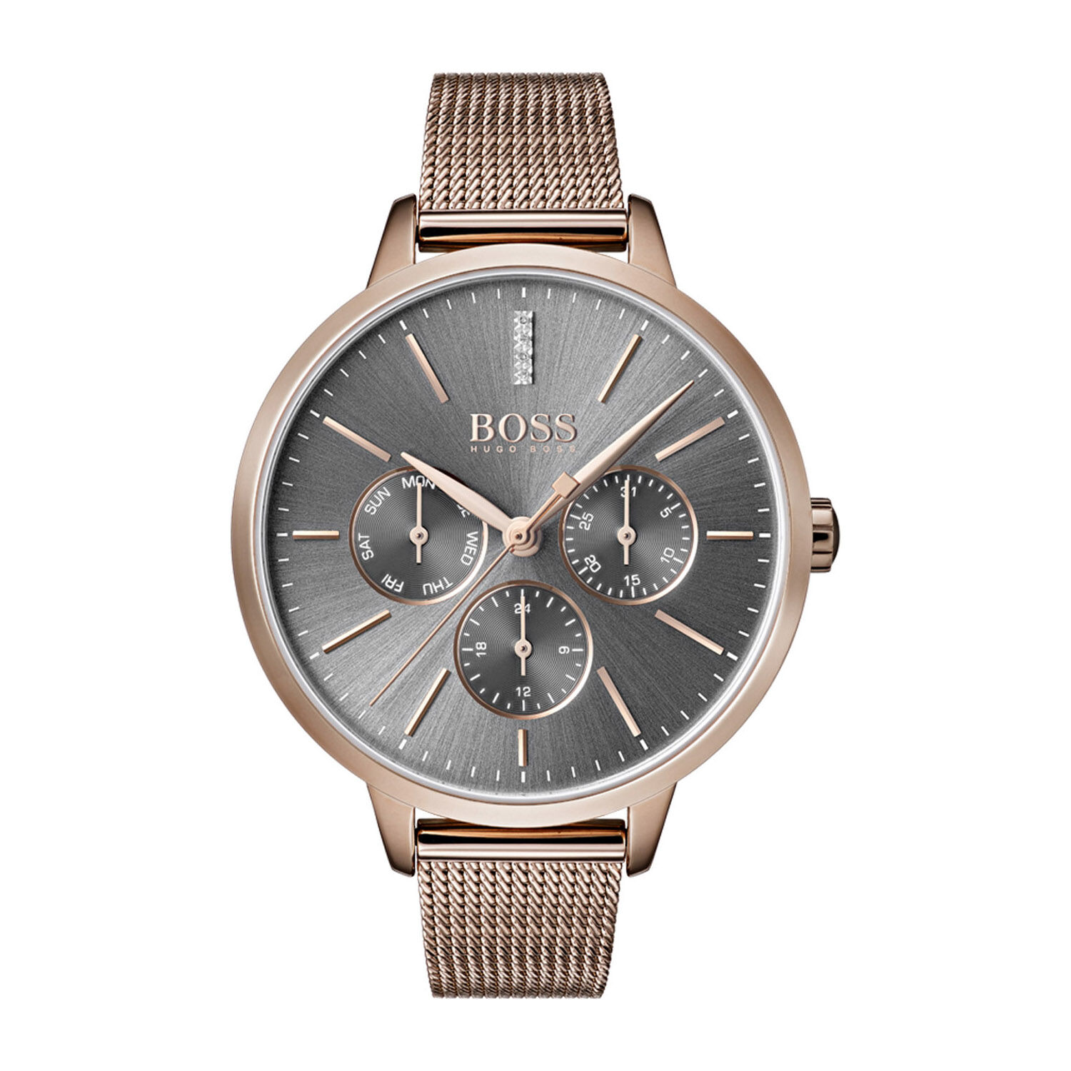 Hugo boss gold and steel hot sale chronograph