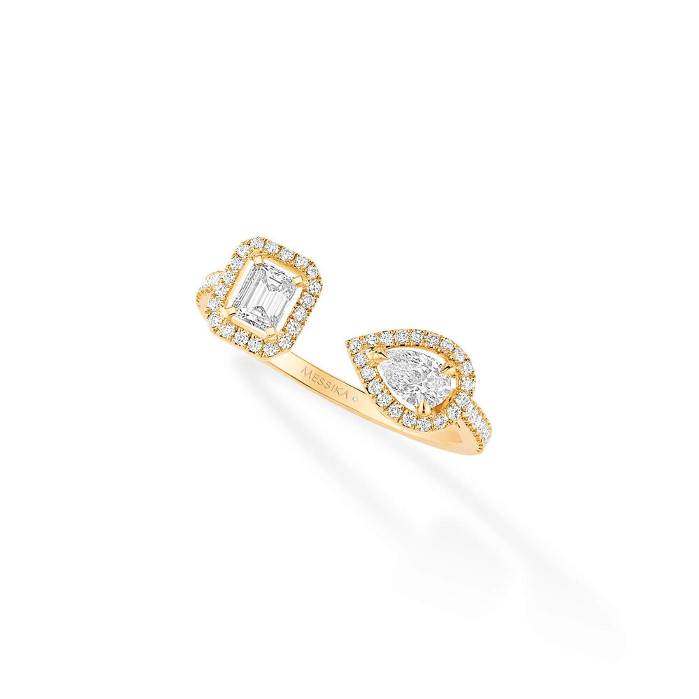 Messika My Twin Toi & Moi 18ct Yellow Gold 0.45ct Diamond Ring (Size O)