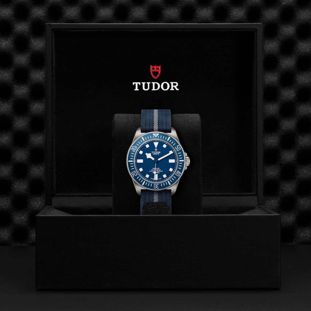TUDOR Pelagos FXD 42mm Navy Blue Dial Fabric & Rubber Strap Watch (2025) image number 4