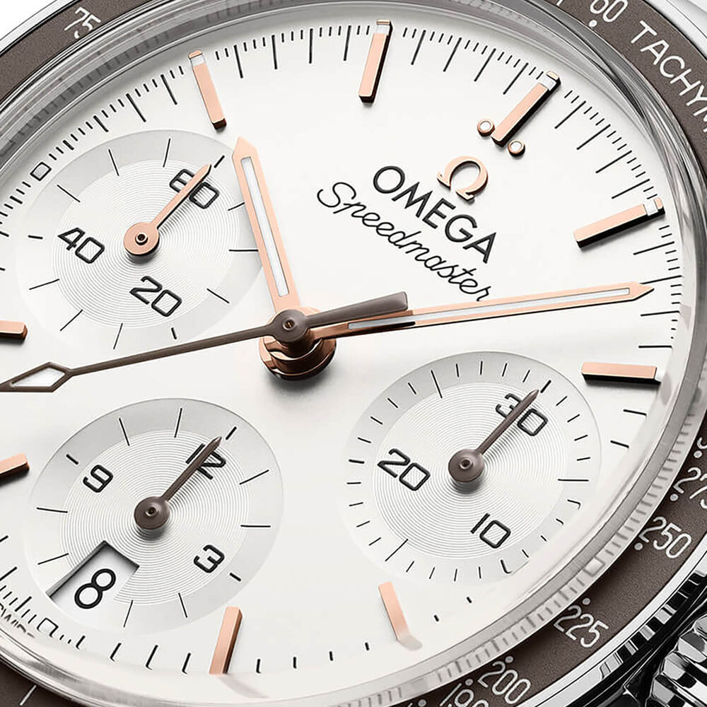 OMEGA Speedmaster 38mm Silver Dial Steel Bracelet Watch