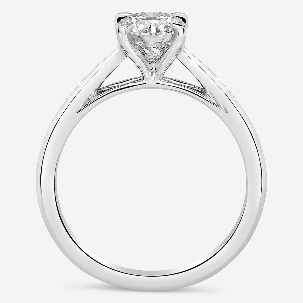 Platinum 1.00ct Amia Diamond Solitaire Ring image number 4