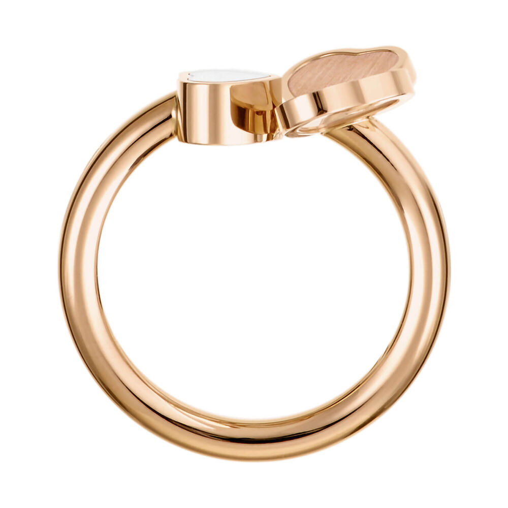 Chopard Happy Hearts Wings 0.05ct Diamond 18ct Rose Gold Ring