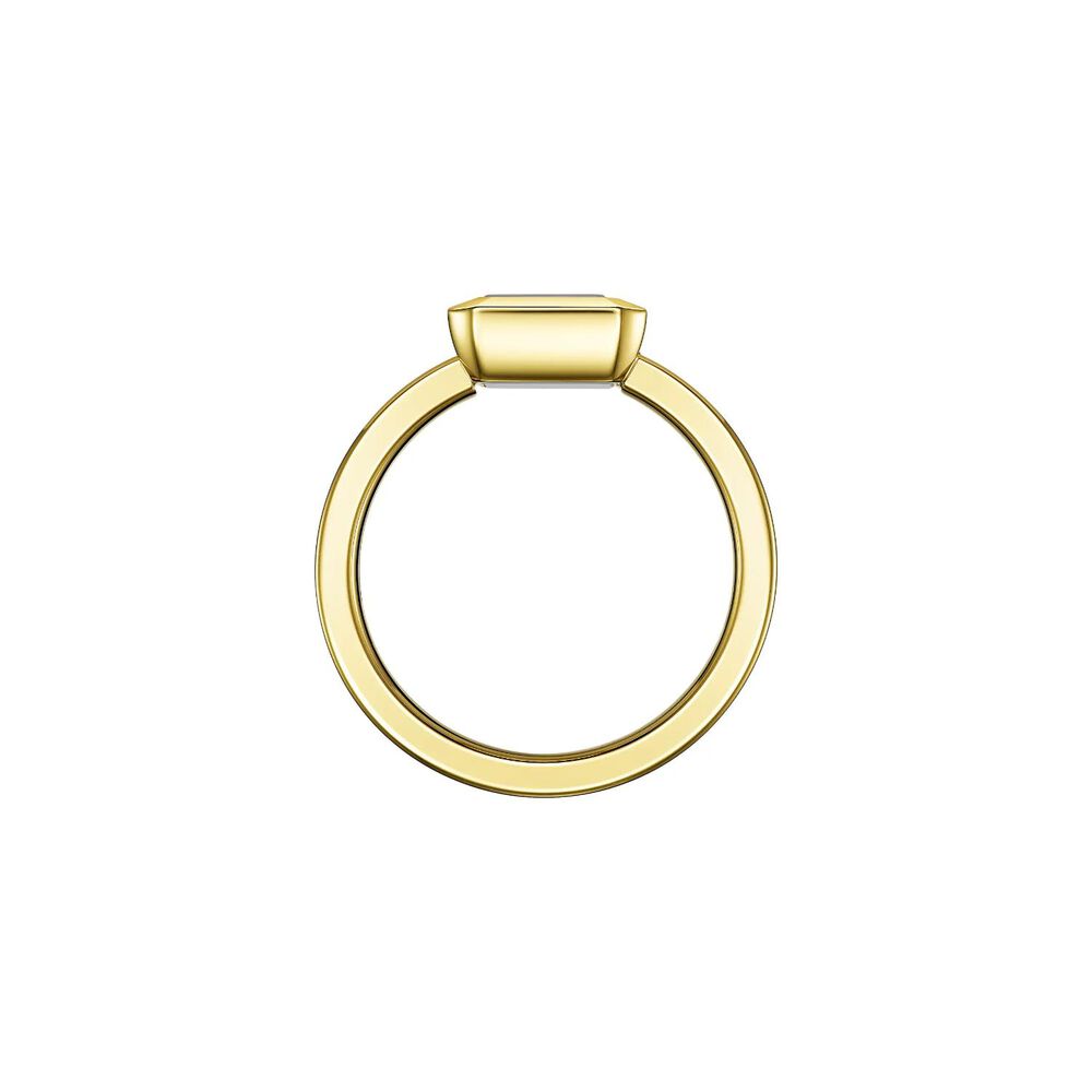 Chopard Happy Diamonds Icons 18ct Yellow Gold 0.05ct Diamond Square Ring image number 2