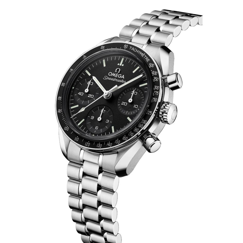OMEGA Speedmaster 38mm Black Dial Steel Bracelet Watch